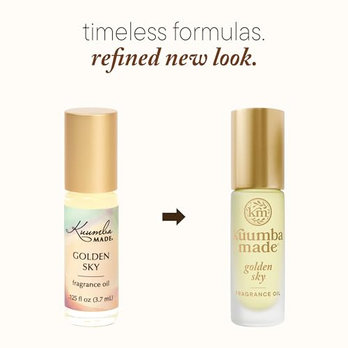 Kuumba Made Golden Sky Fragrance Oil, Long-Lasting Small-Batch Perfume Roller, Vegan, Alcohol-Free, 0.15 Fl Oz