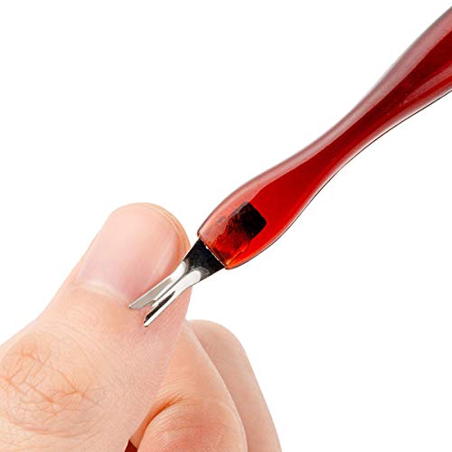 Professional 3-Piece Nail Cuticle Trimmer & Pusher Set - Manicure Tools for Dead Skin Removal