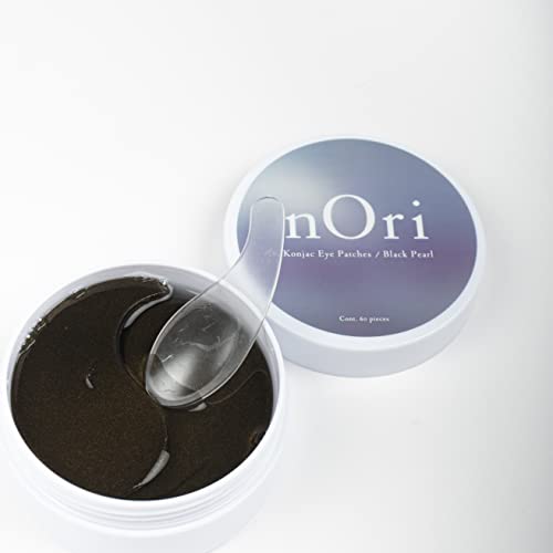 Konjac nOri Eye Patches – Anti-Wrinkle/Removes Bags/Moisturising/Dark Circle/60 Pieces (Black Pearl)