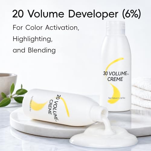 20 Volume Cream Hair Developer, 100ml - Professional Salon & Home Use