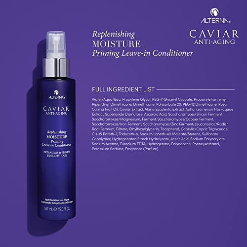 Alterna Caviar Anti-Aging Priming Leave-In Conditioner, 5 Ounce | Detangles & Primes Fine, Dry Hair | Sulfate Free