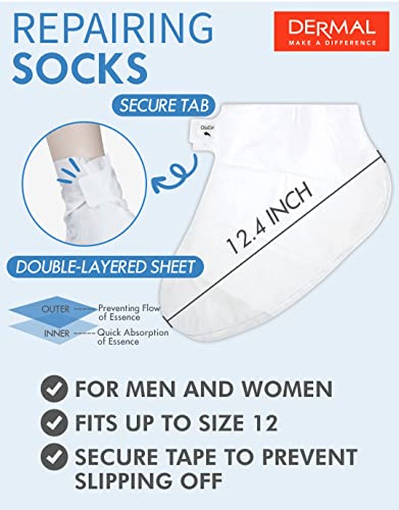 DERMAL Moistfull Silky Foot and Hand Mask Set - 6 Pack