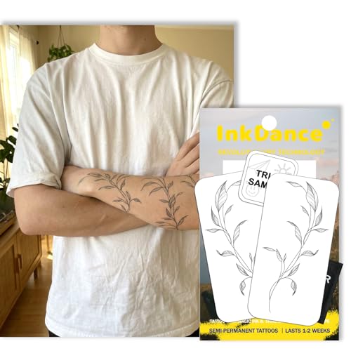 Semi-Permanent Botanical Vine Tattoo | Waterproof 1-2 Week Wear