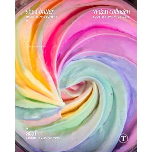 Truly Beauty Unicorn Whipped Body Polish with Chia, Acai and Rose - with Shea for Women, Body Butter Cream for Softer, Smoother and Glowing Skin - 2 Fl. Oz