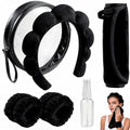 Real Perfection Spa Headband & Wristband Set for Skincare