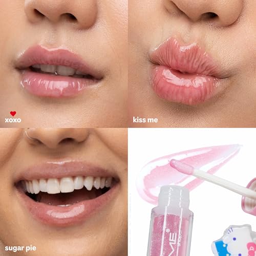 Hello Kitty Tinted Lip Oil with Jojoba Oil & Keychain Charm