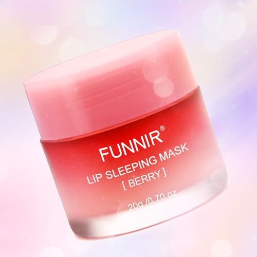 FUNNIR Lip Sleeping Mask, Hydrate & Nourish with Vatamin C of Berry,20g