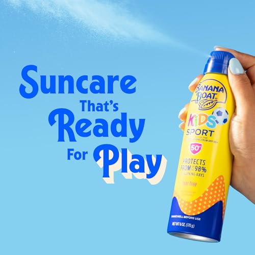 Banana Boat Sport Kids Sunscreen Spray SPF 50, Twin Pack 6oz
