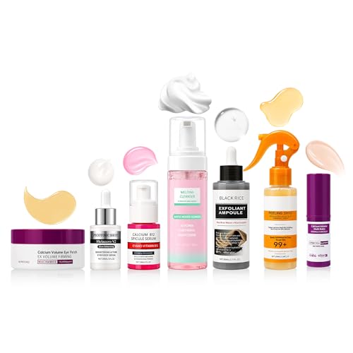 Elarenne Facial Care Kit - Cleanser, Serums, Balm & Eye Patches