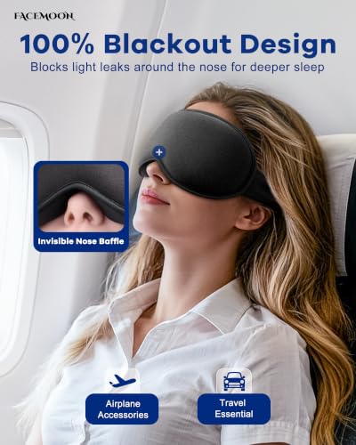 3D Cooling Gel Weighted Eye Mask for Sleep & Migraine Relief