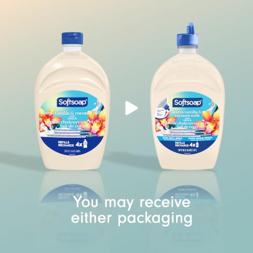 Softsoap Liquid Hand Soap Refill, Warm Vanilla & Coconut Milk, 50 fl oz