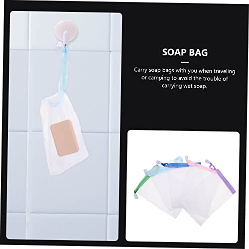 20pcs Foaming Soap Pouches Mesh Bath Exfoliating Nets