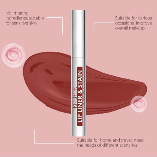 Petansy 3-Color Peel Off Lip Stain Tattoo Set, Waterproof Matte Lip Liner, Removable Lip Color, 1 Pack of 3