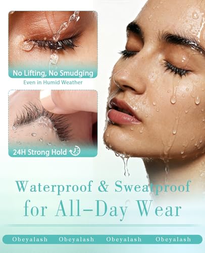 Obeyalash Self Adhesive Eyelashes 10mm - No Glue Pre Glued Lashes