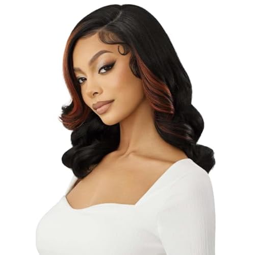 Outre Lace Front Wig - Perfect Hair Line 13X6 - ReevaWig (OFF BLACK 1B)