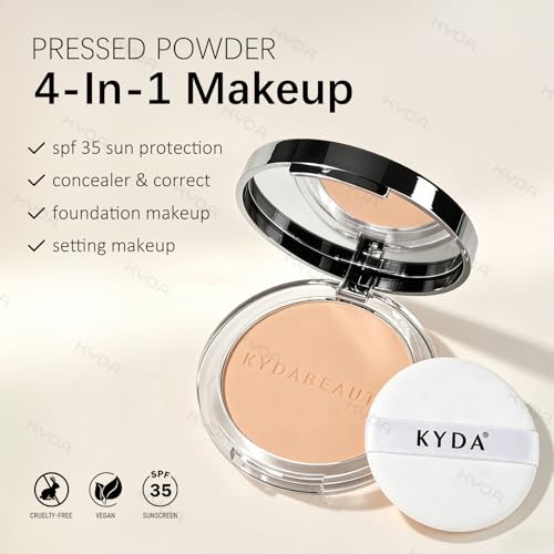 KYDA Mineral Pressed Powder Foundation SPF 35 Medium