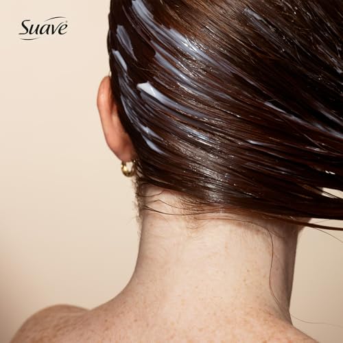Suave Keratin Infusion Smoothing Conditioner 2-Size Bundle, Gentle Everyday Moisture for Smooth, Manageable Hair, 48H Frizz Control