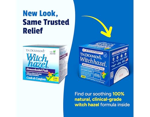 T.N. Dickinson's Witch Hazel Cleansing Pads - 60 Count