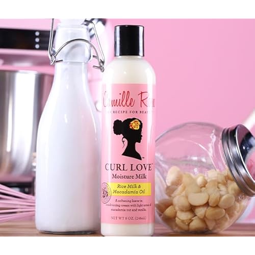 Camille Rose Leave-In Conditioner,Curl Love Moisture Milk ? Curly Hair Moisture,Detangler,Frizz Control,8 Fl Oz,(Pack of 2)