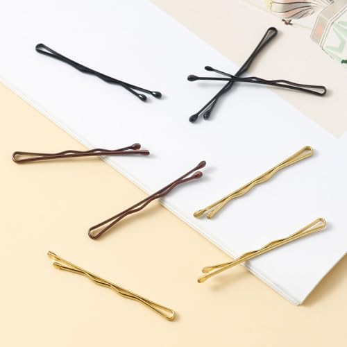 200 Pcs Wave-Shaped Bobby Pins for Women - Durable Hair Accessories