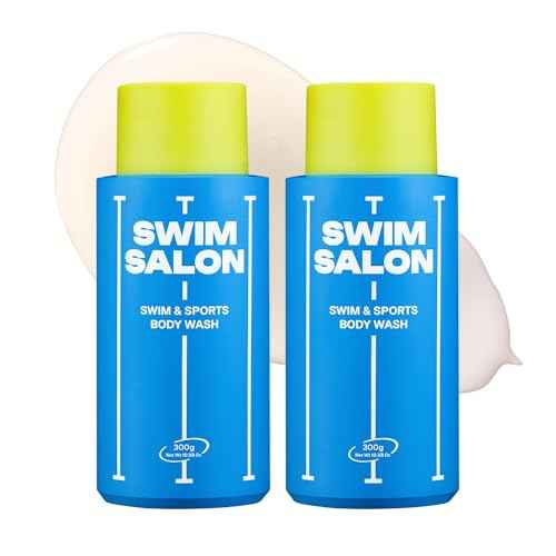 Chlorine-Removing Body Wash for Swimmers | Vitamin C | Hydrating & Refreshing | Sulfate-Free, Silicone-Free, Paraben-Free (10.58 oz / 300g, Pack of 2)