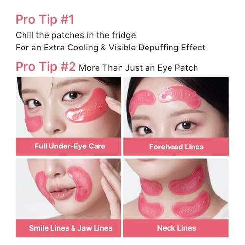 Medicube Pink Jelly Eye Mask PDRN Hydrogel Patches 6 Pairs