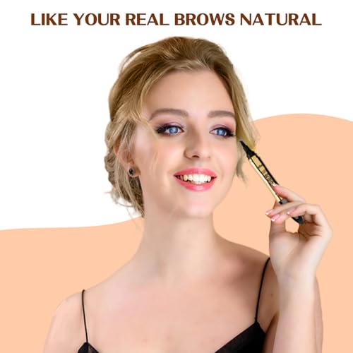 Microblading Eyebrow Pencil 2-in-1 Dual-Ended Brow & Eyeliner Pen