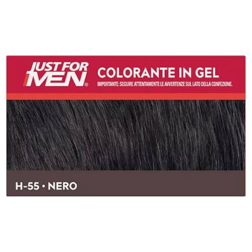 Just For Men Shampoo-In Hair Color Real Black H-55 Pack of 3