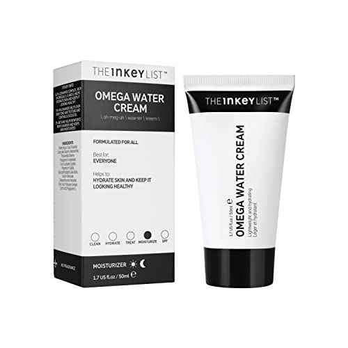 The INKEY List Omega Water Cream 1.69 fl oz/50ml, Oil-Free Face Moisturiser, Lightweight Gel, Vegan Friendly Skincare, Suitable For Blemish Prone Skin