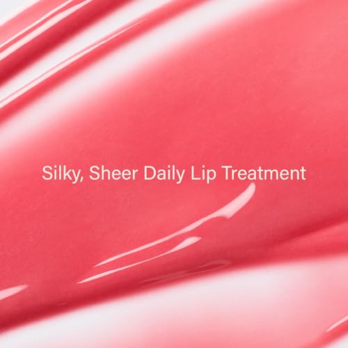 Melixir Vegan Lip Treatment, Sheer Tinted Lip Balm for Instant Hydration & Shine, Moisturizing Lip Gloss, Infused with Vegan Collagen & Jojoba Oil, Cruelty-Free, Korean Skincare-2 Rose(0.5oz/15g)