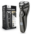 Electric Razor for Men Cordless: Wet/Dry Rotary Shaver Waterproof - USB Fast Charging & Sensitive Skin Care - Pop up Trimmer & Precision Blades Upgraded Silver-Black