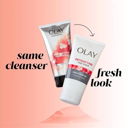 Olay Regenerist Detoxifying Pore Scrub 5 Ounce Tube (150ml) (2 Pack)