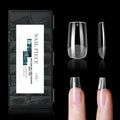 Clear Short Almond Shaping Fake Nails - 320-Piece Builder Tips