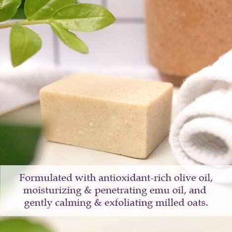 Noble Formula 1% Pyrithione Zinc (ZnP) Original Noble Emu Formula, Alise's Emu Oil Bar Soap, Designed for Sensitive Skin, 3.25 oz (Pack of 2)