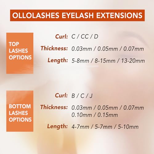 Bottom Lash Extensions J Curl 0.07mm 4-7mm Mix