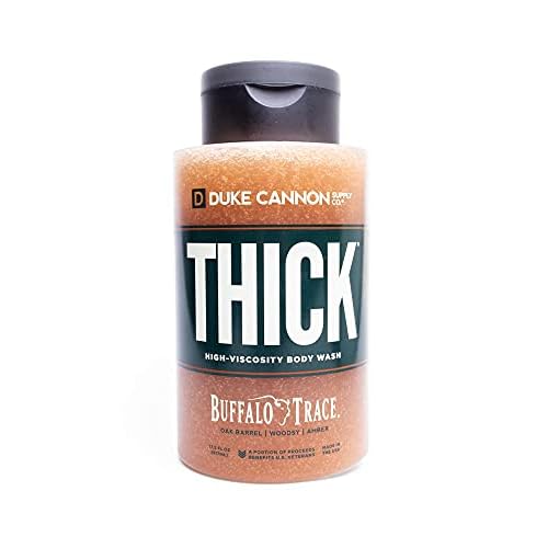Duke Cannon THICK High Viscosity Body Wash - Bourbon Oak Barrel Scent, 17.5oz - 3X Thicker, Plant-Based, Mineral-Enriched Body Wash for Men with Woodsy Oak & Amber Notes