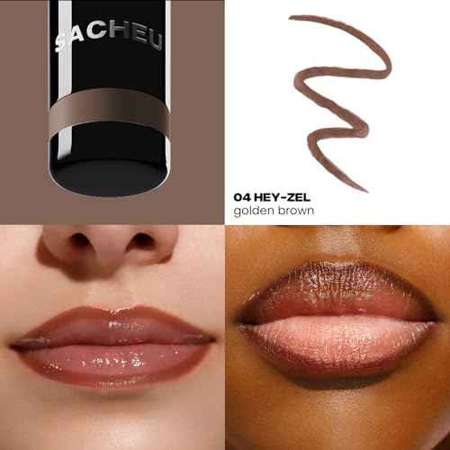 Sacheu Lip Liner STAY-N Peel Off Lip Stain ? Long Lasting Matte Lip Tattoo Transfer Proof Lipstain Infused with Hyaluronic Acid & Vitamin E for All Skin Types ? Vegan & Cruelty-Free, HEY-zel