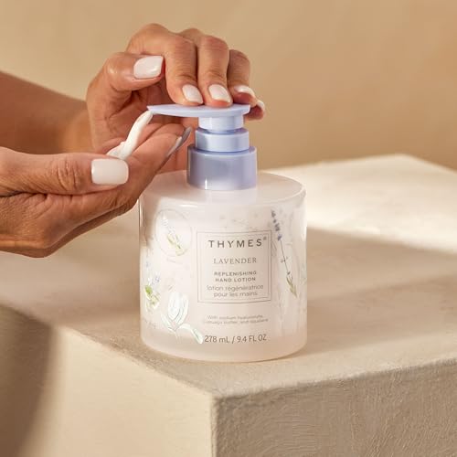 Thymes Lavender Hand Lotion for Dry Skin - Moisturizing Formula 9.4 fl oz