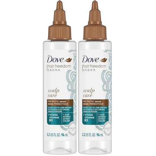 Dove Amplified Textures Leave-on Treatment: Hydrating Scalp Tonic and Moisturizing Hair Treatment for Dry Scalp, 3.2 oz (Pack of 2)