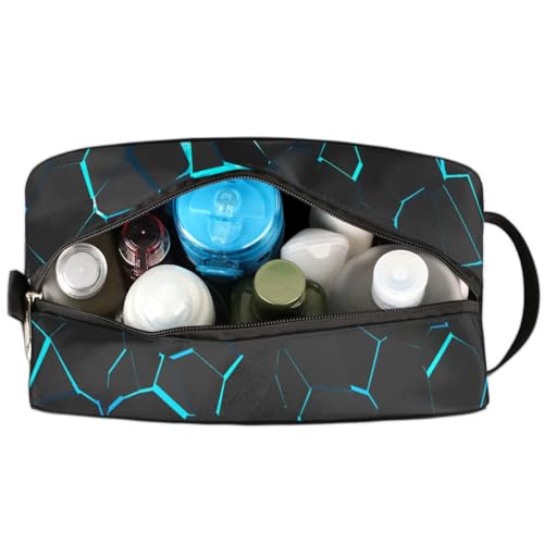 Football Travel Toiletry Bag for Kids, Waterproof Hanging Wash Bag Dopp Kit for Boys Shaving Bag for Toiletries Accessories