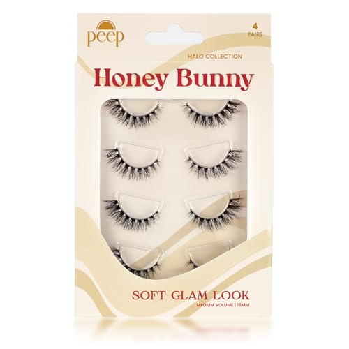 Peep Honey Bunny 15mm D Curl False Lashes | Soft Glam