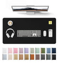 YSAGi Large Leather Desk Mat | 31.5" x 15.8" Waterproof Desk Pad