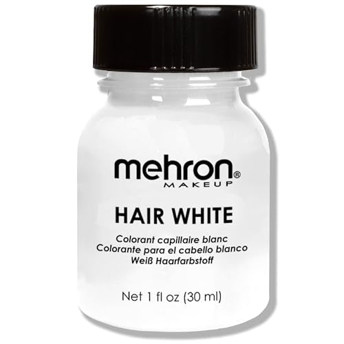 Mehron Makeup Hair White with Brush (1 oz)