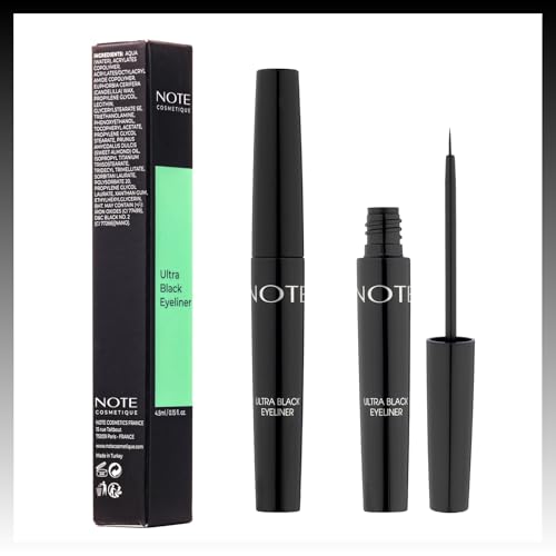 NOTE Ultra Black Liquid Eyeliner - Thin Brush Tip