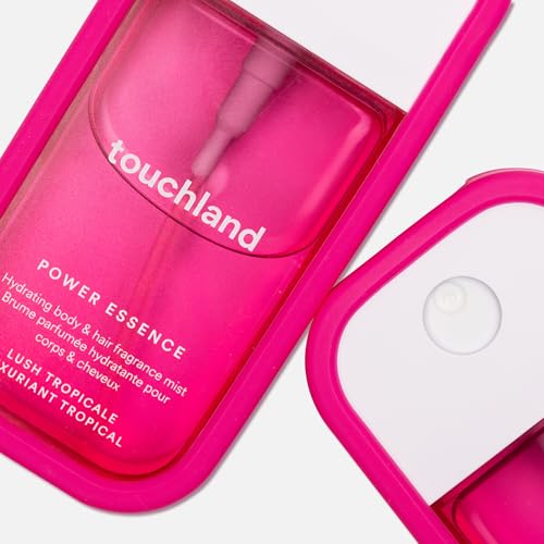 Touchland Body Mist Silicone Case with Keyring – Hibiscus Pink