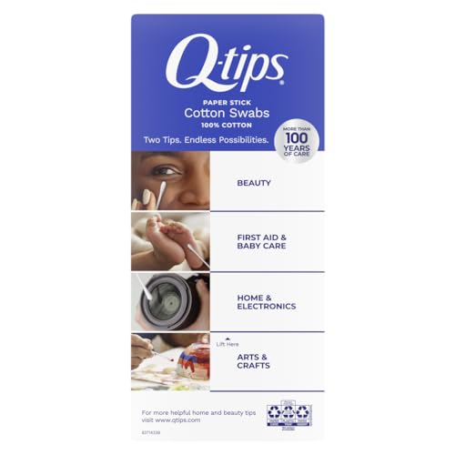 Cotton Swabs Pack - 100% Cotton for Makeup, First Aid & Cleaning, 500 Count