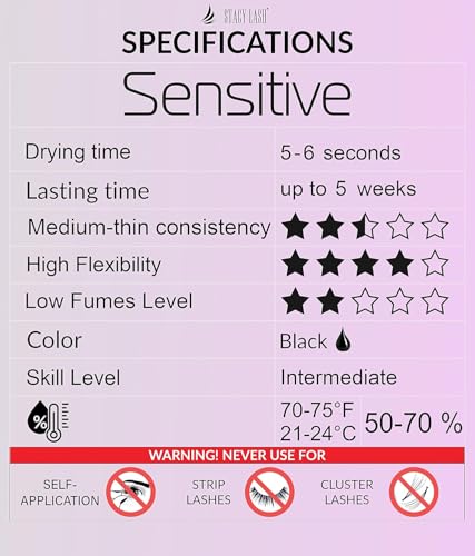 STACY LASH Sensitive Eyelash Extension Glue 5ml