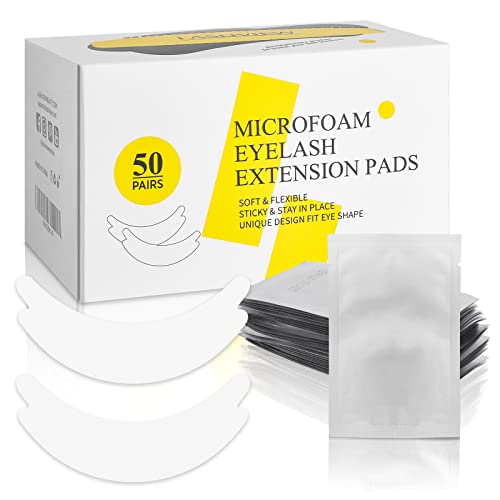 Lash Extension Eye Pads 50 Pairs Microfoam Lint Free