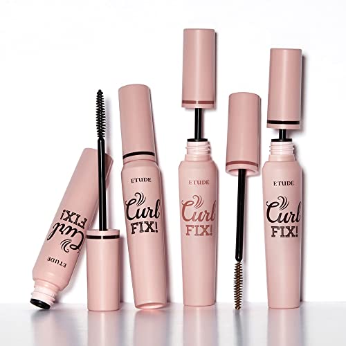 ETUDE Curl Fix Mascara #2 Brown New | A curl fix mascara that keeps fine eyelashes powerfully curled up for 24 hours by ETUDE's own Curl 24H Technology