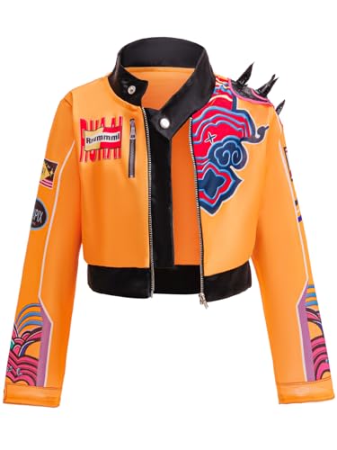 Kpop Halloween Cosplay Costume Set for Girls - Jacket, T-Shirt & Shorts